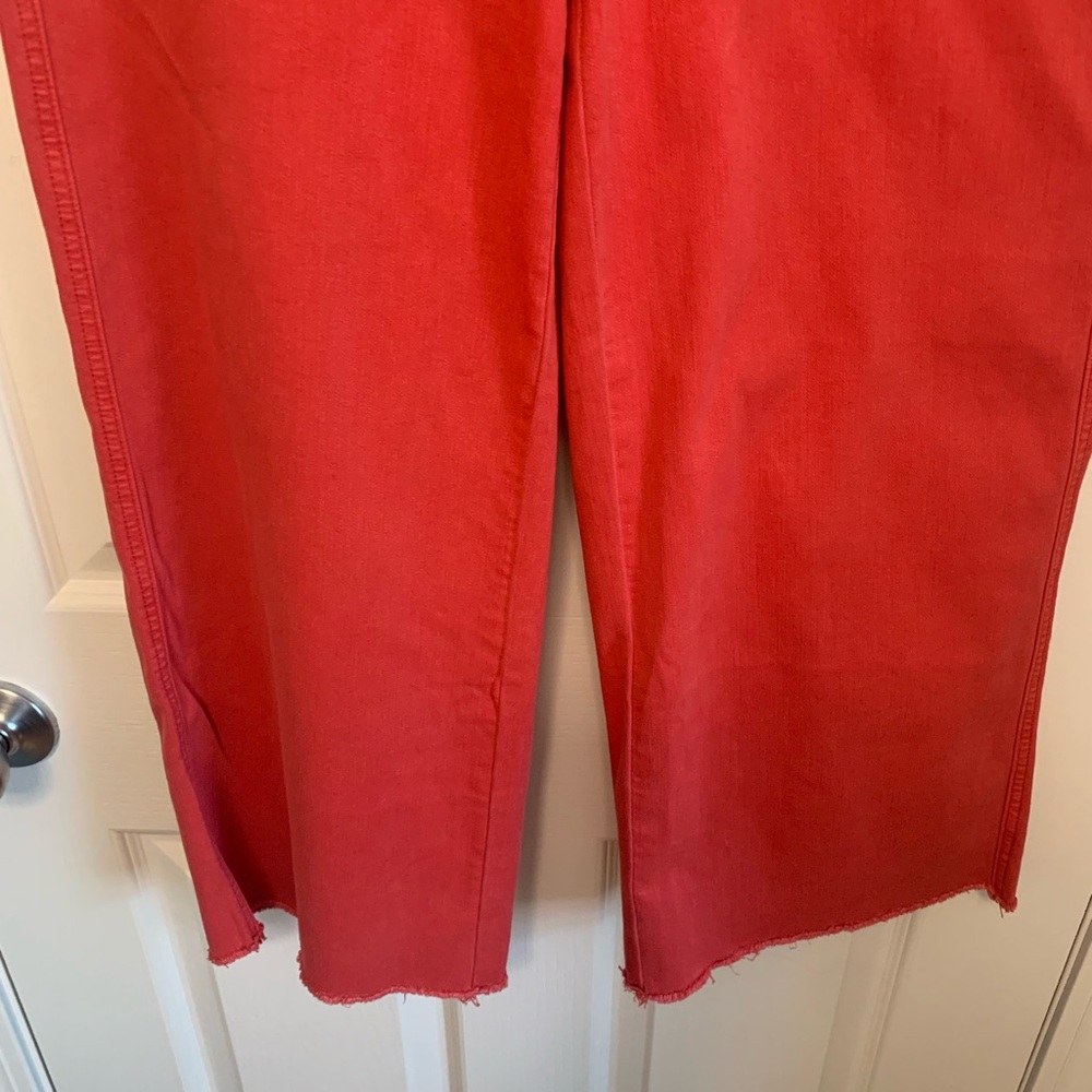 J. Jill Coral Wide Leg Crop Pants. Size 10 - Picture 7 of 14
